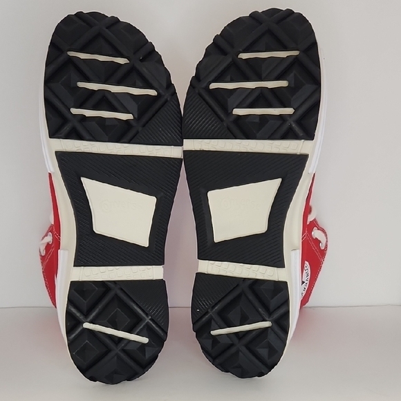 Converse Women's Bold Red High-Tops - Picture 6 of 7